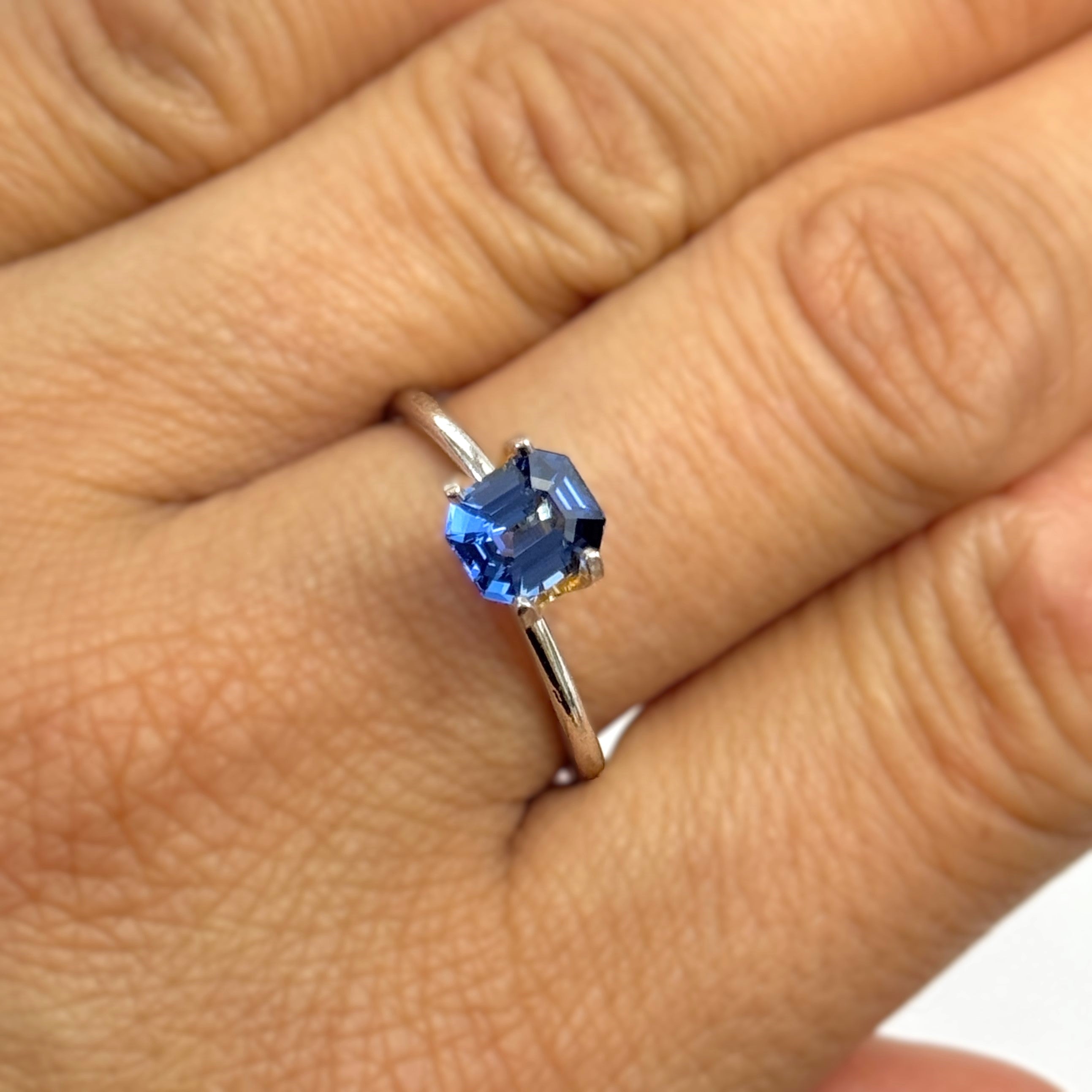 Blue Sapphire 1.24ct Octagonal