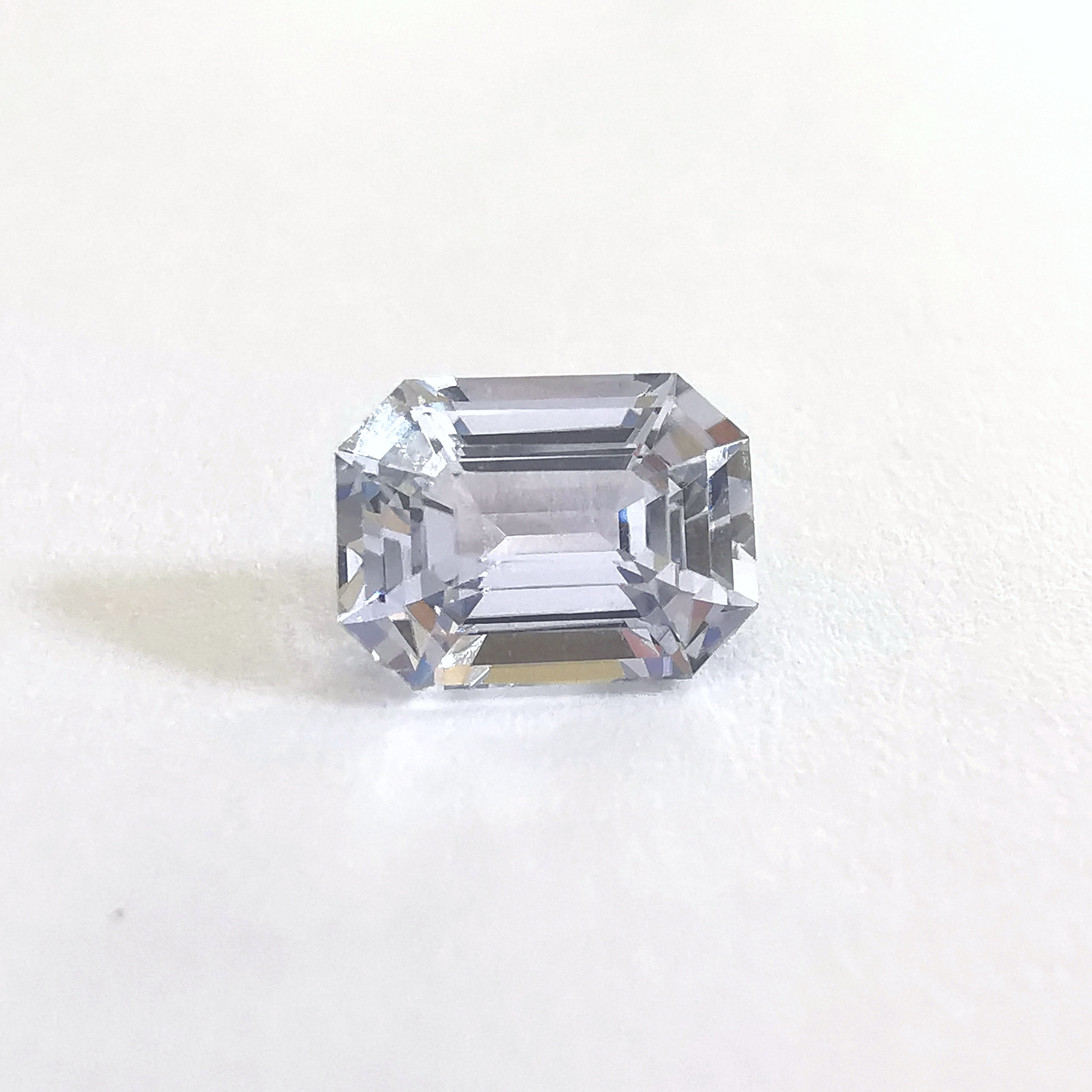 Silver Sapphire 1.17ct Octagonal
