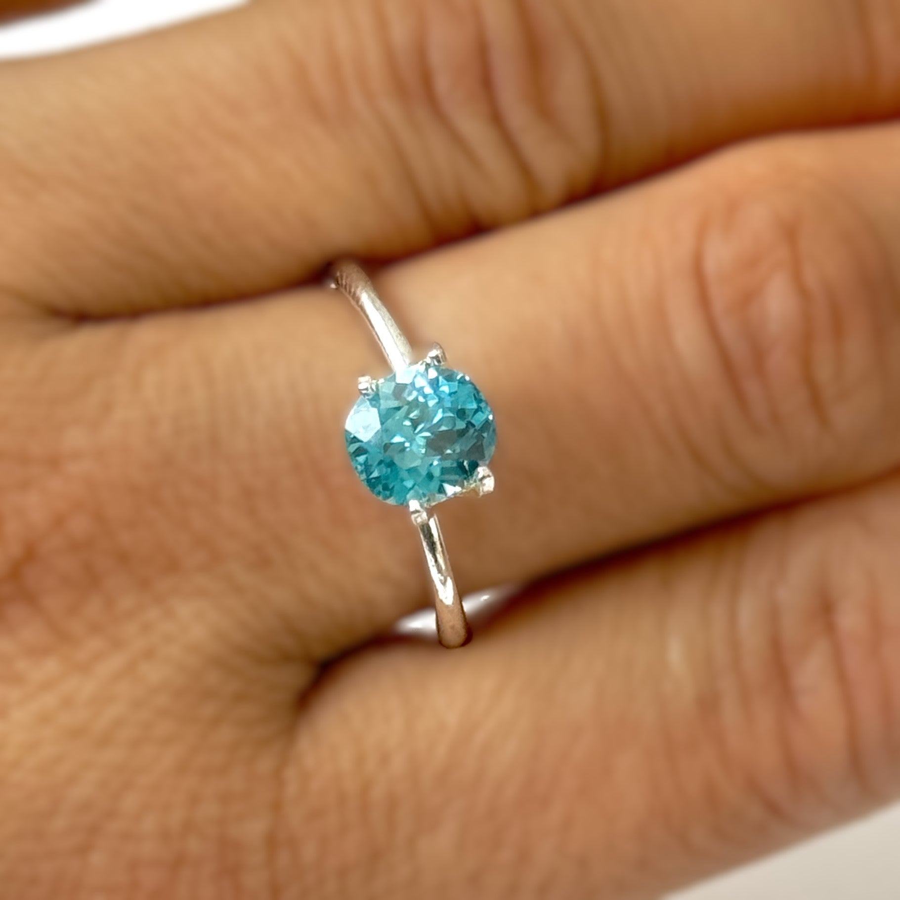 Blue Zircon 2.26ct Cushion