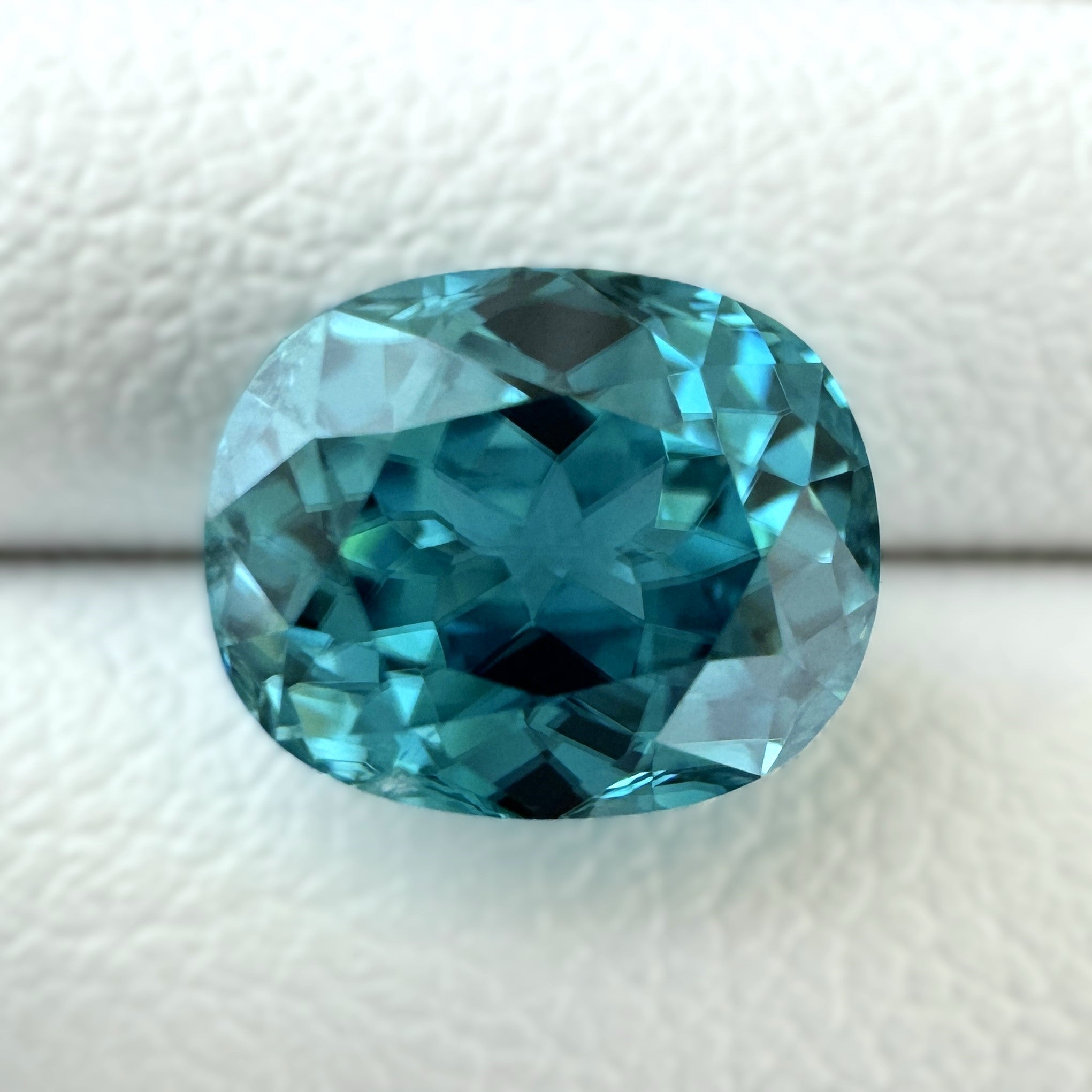 Blue Zircon 3.50ct Cushion