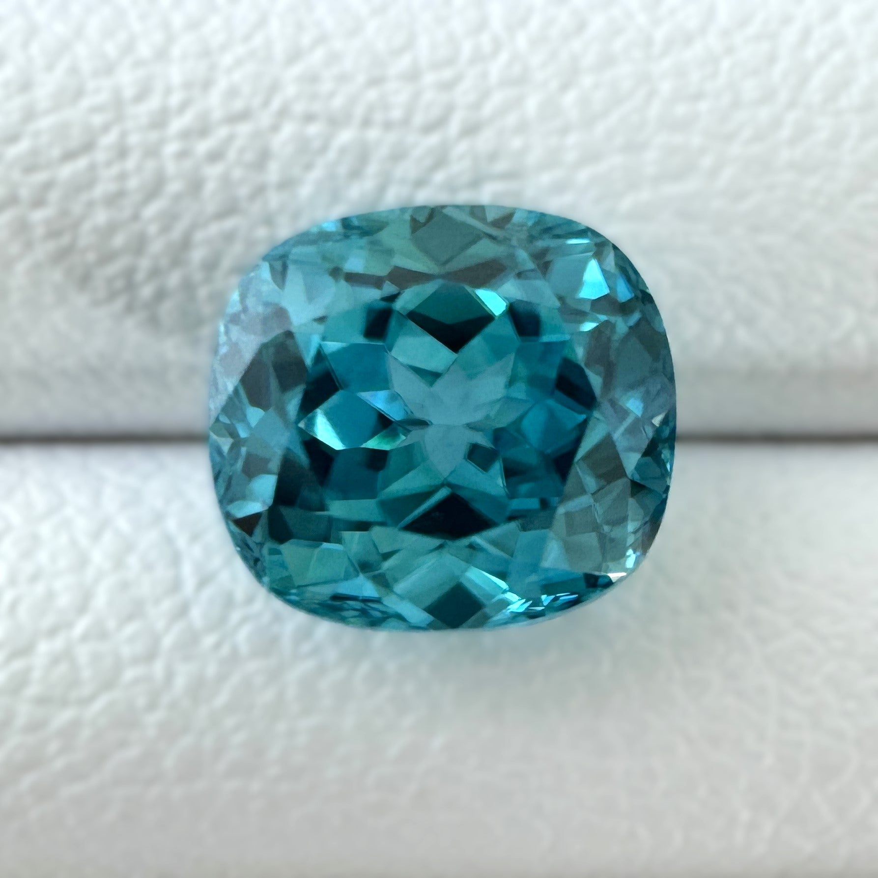Blue Zircon 3.06ct Cushion