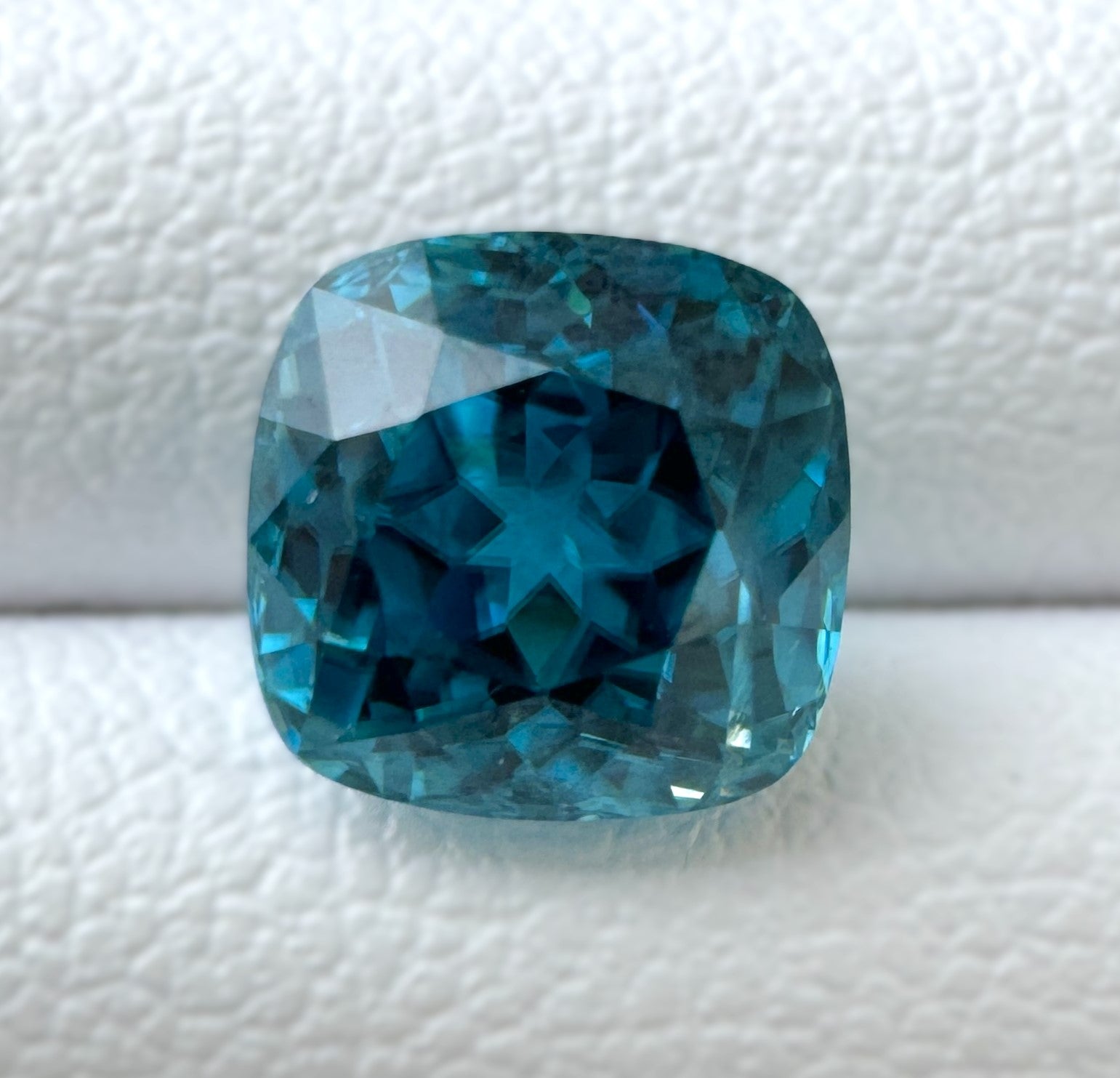 Blue Zircon 3.15ct Cushion