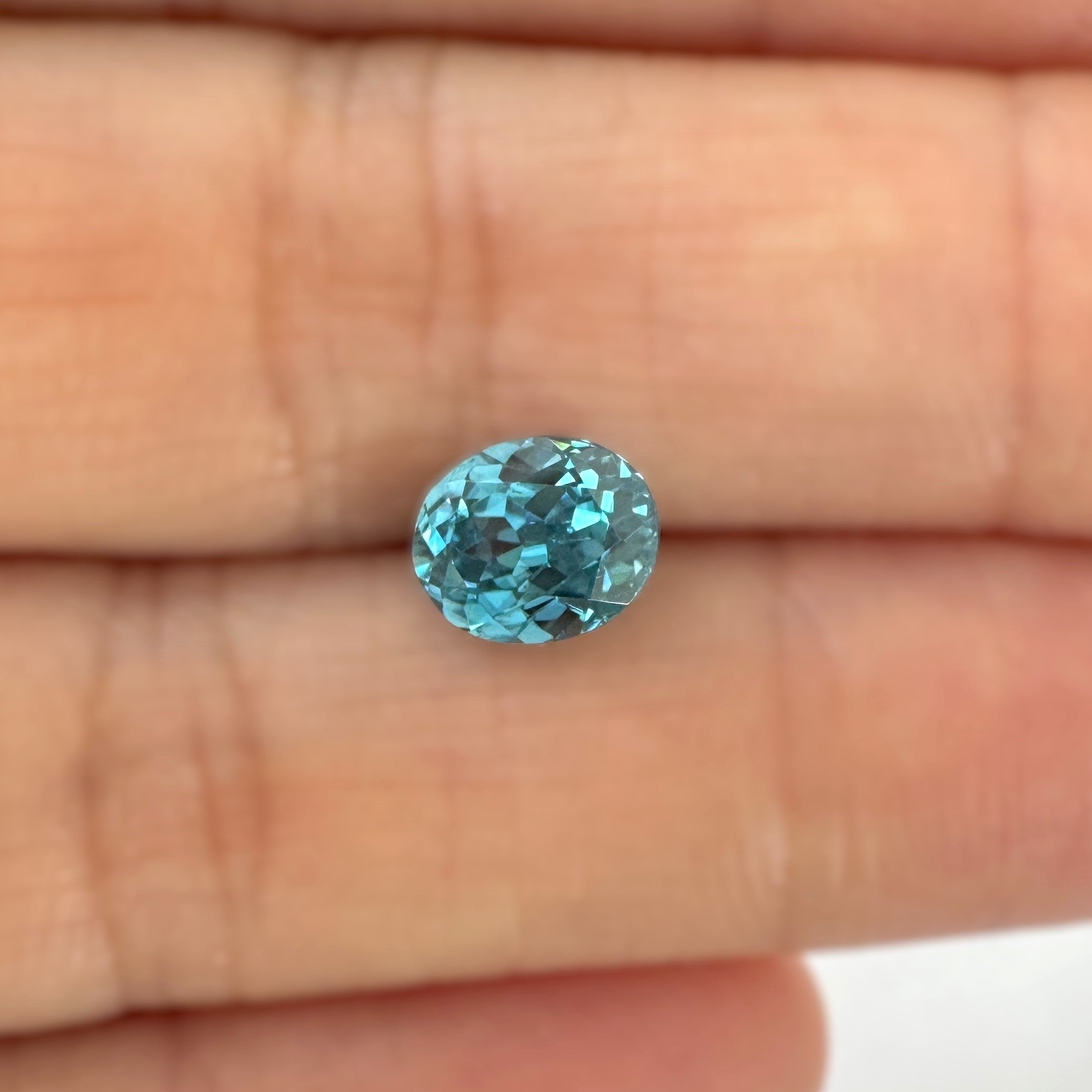 Blue Zircon 2.04ct Oval