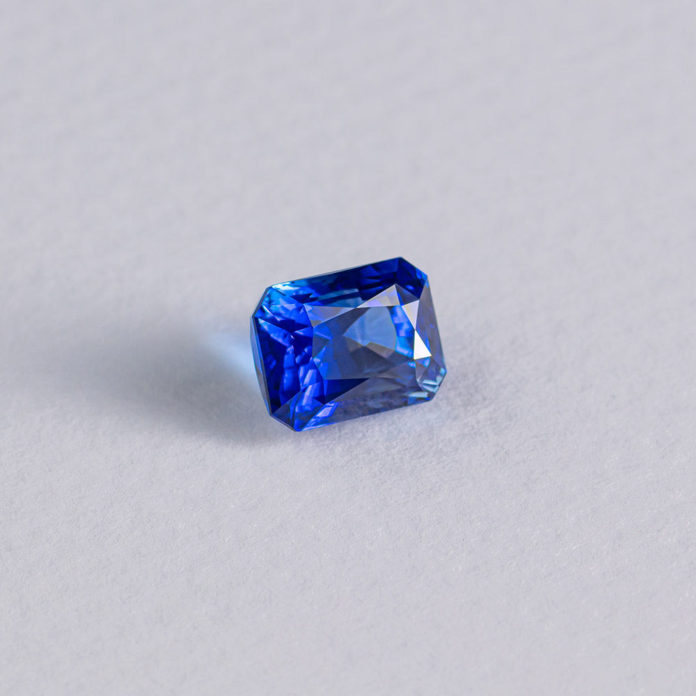 Blue Sapphire Emerald Cut