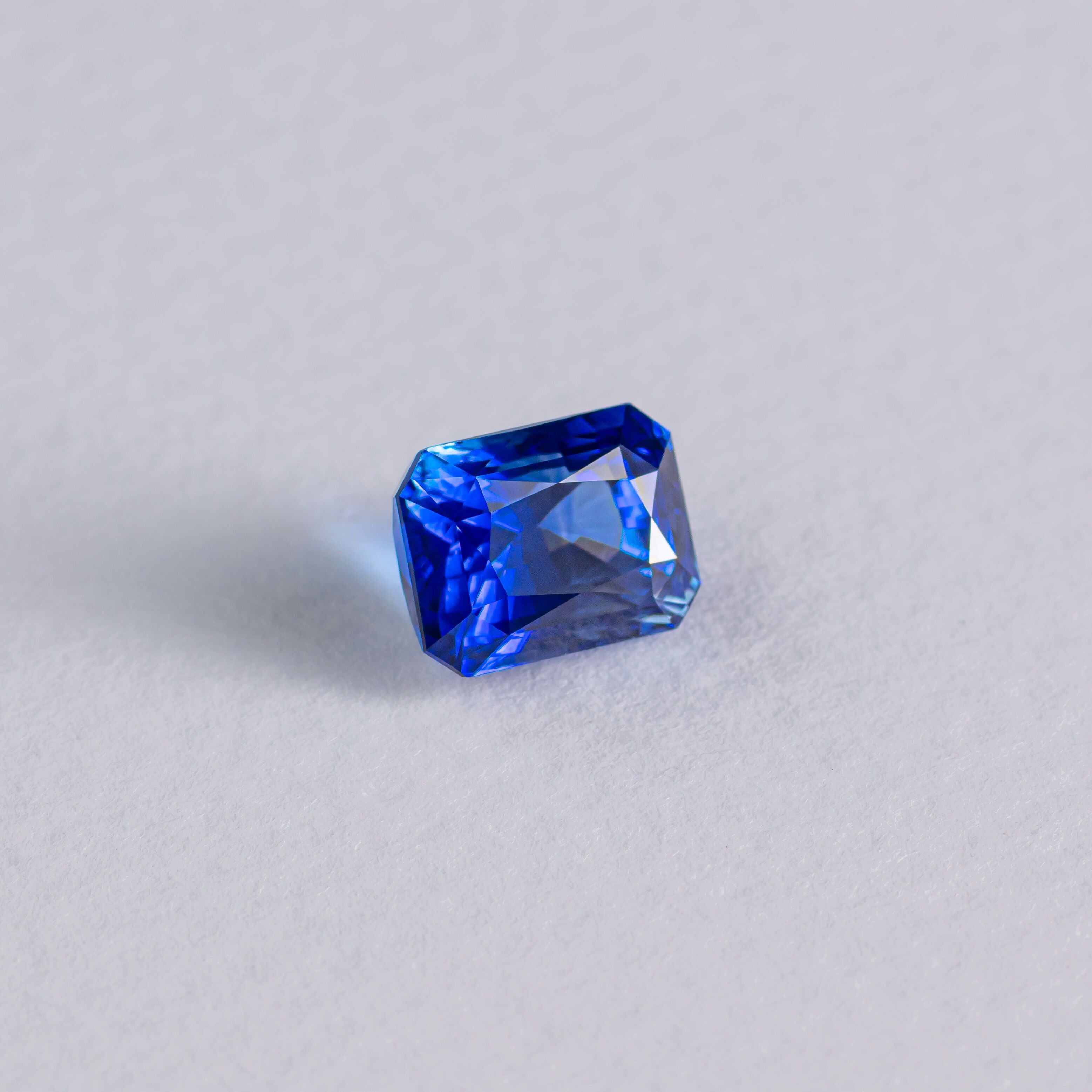 Emerald Cut Blue Sapphire