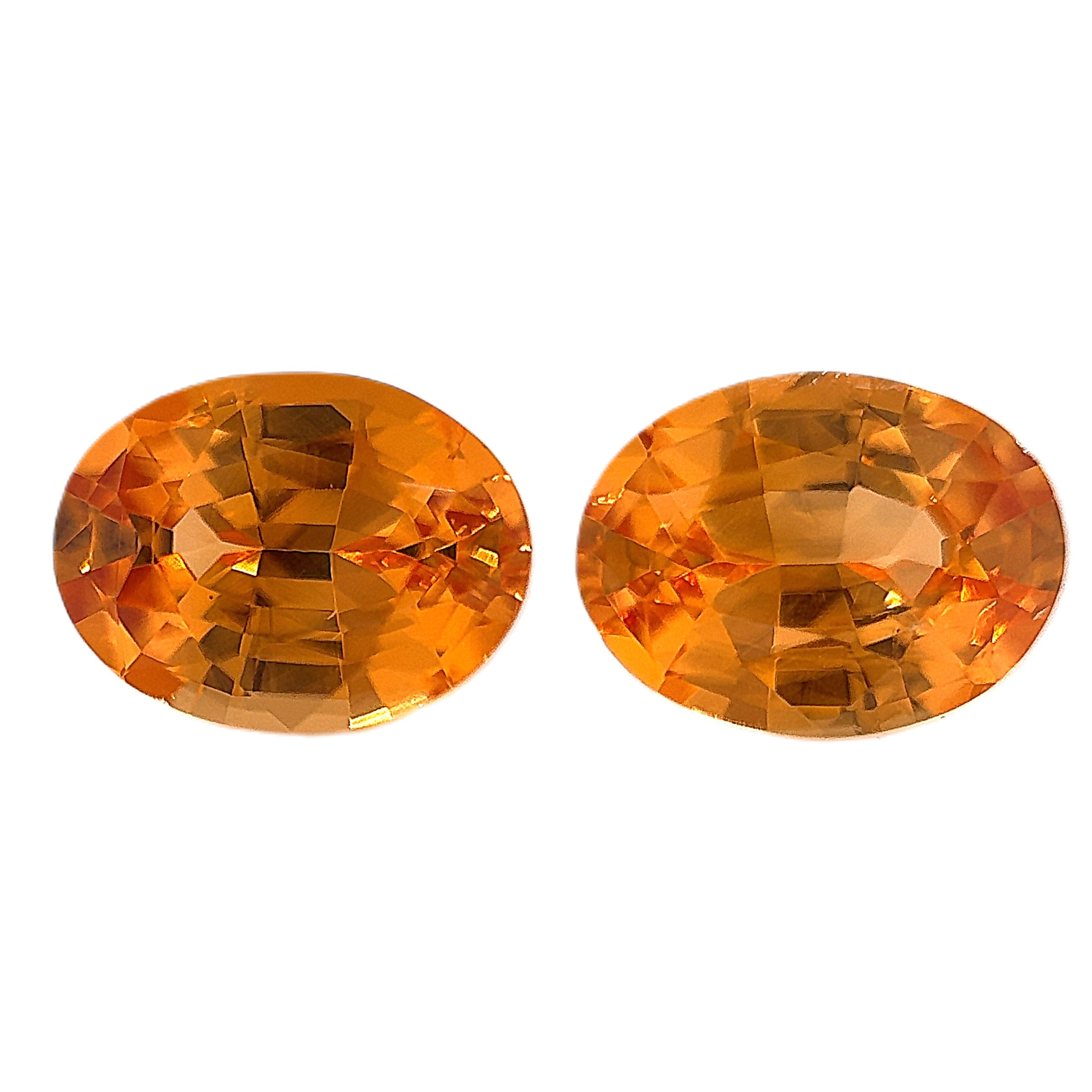 Spessartite Garnet 2.69ct Oval Pair 2 =
