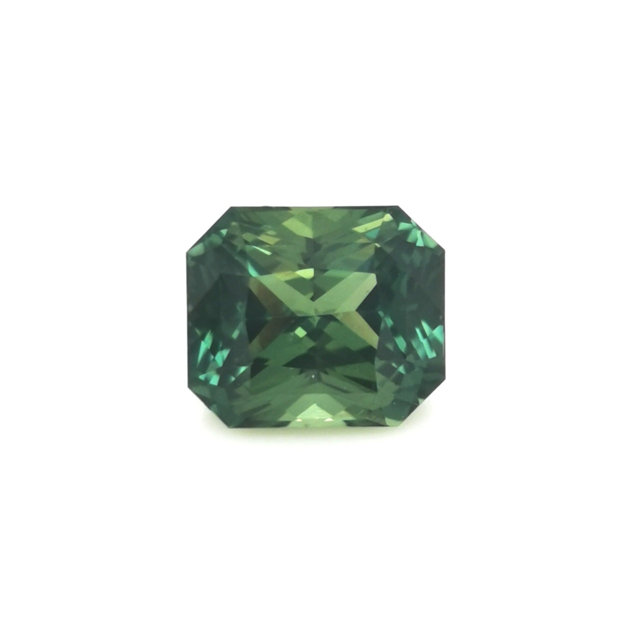 Green Sapphire 1.65ct Radiant