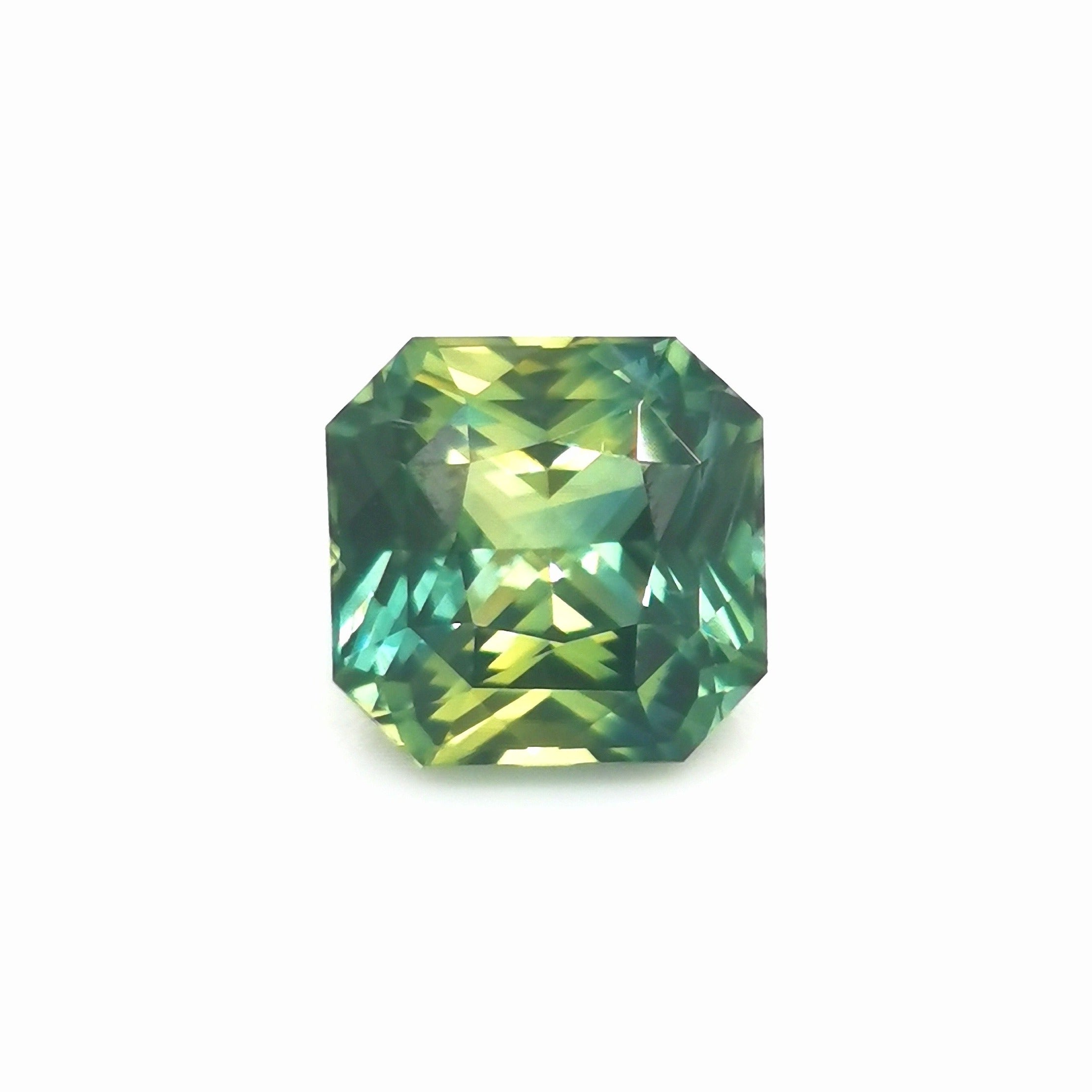 Green Sapphire 1.79ct Radiant
