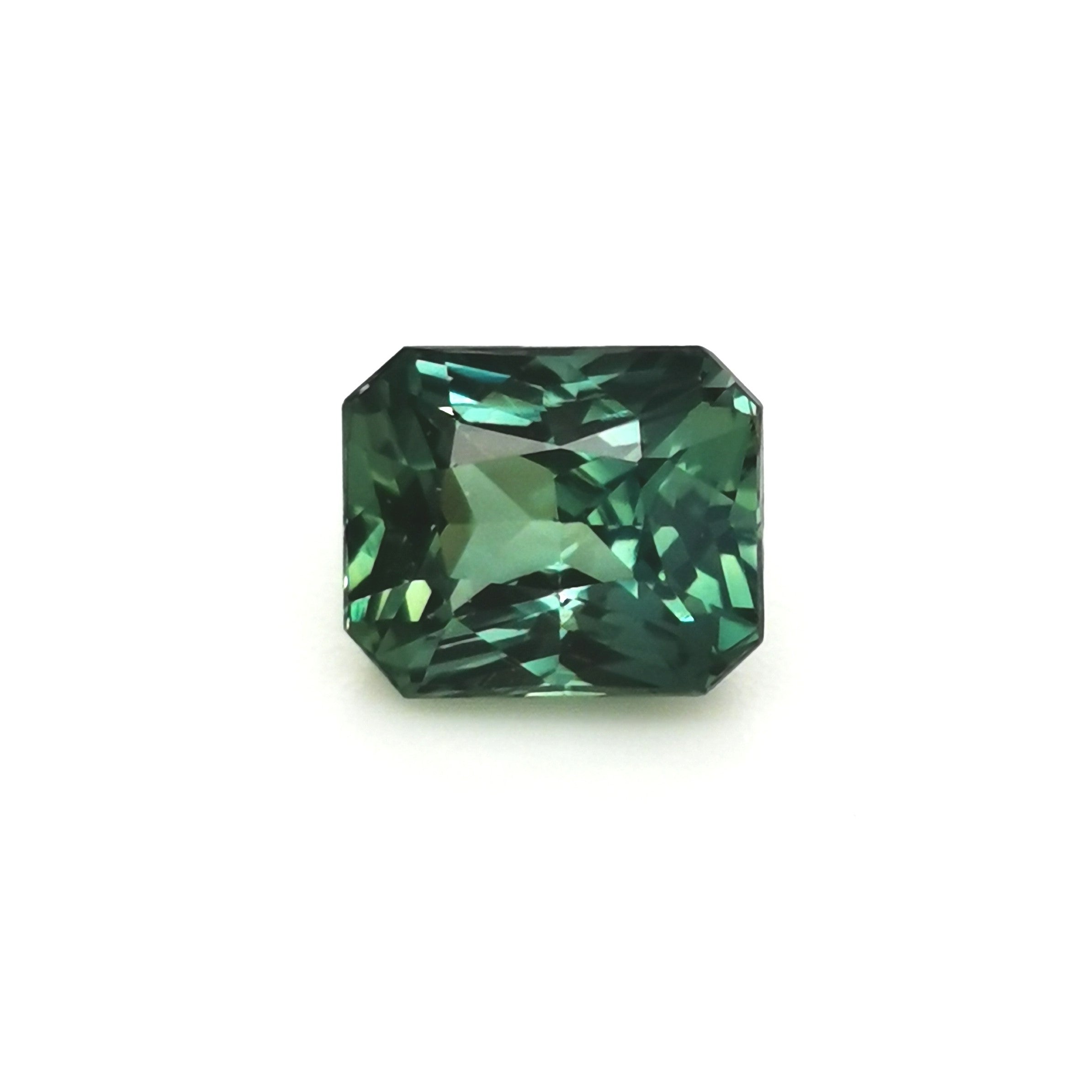 Green Sapphire 1.56ct Radiant