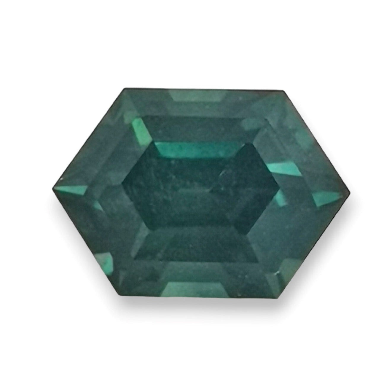 Green Sapphire 1.27ct Hexagonal