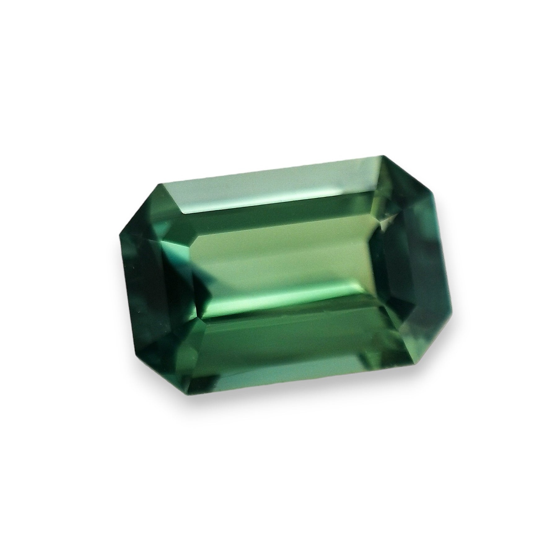 Green Sapphire 1.25ct Octagonal