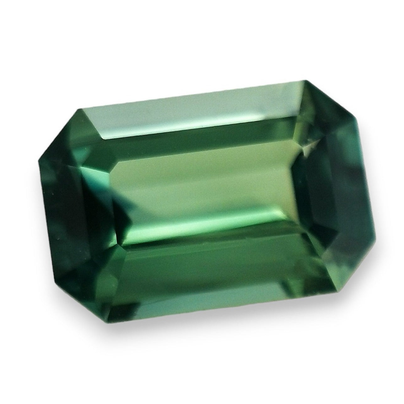 Green Sapphire 1.25ct Octagonal