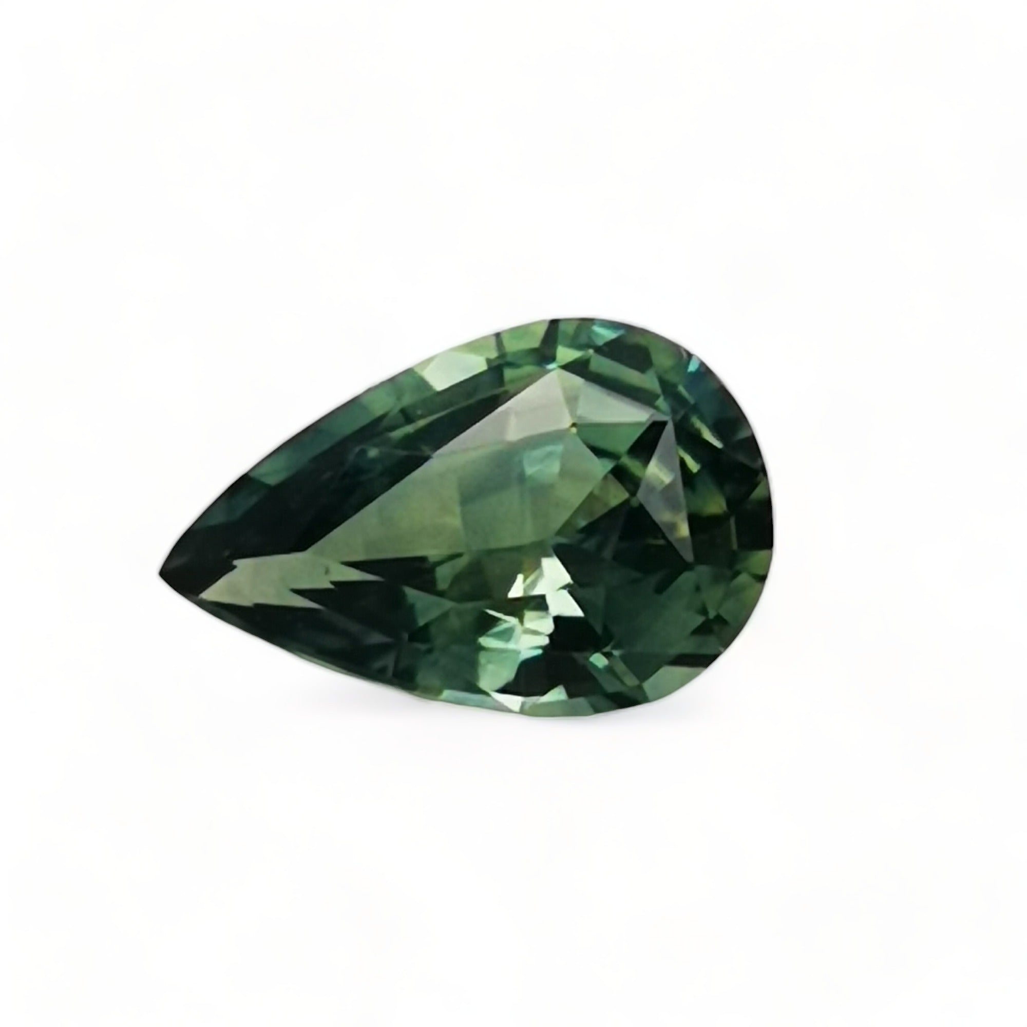 Green Sapphire 1.21ct Pear