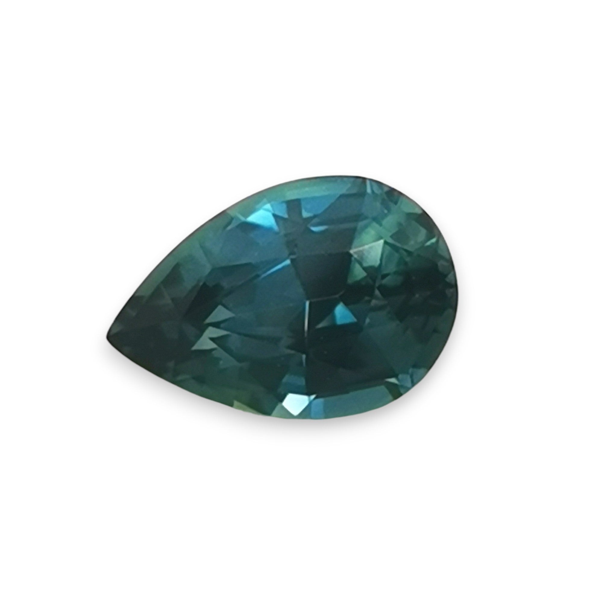 Green Sapphire 1.46ct Pear