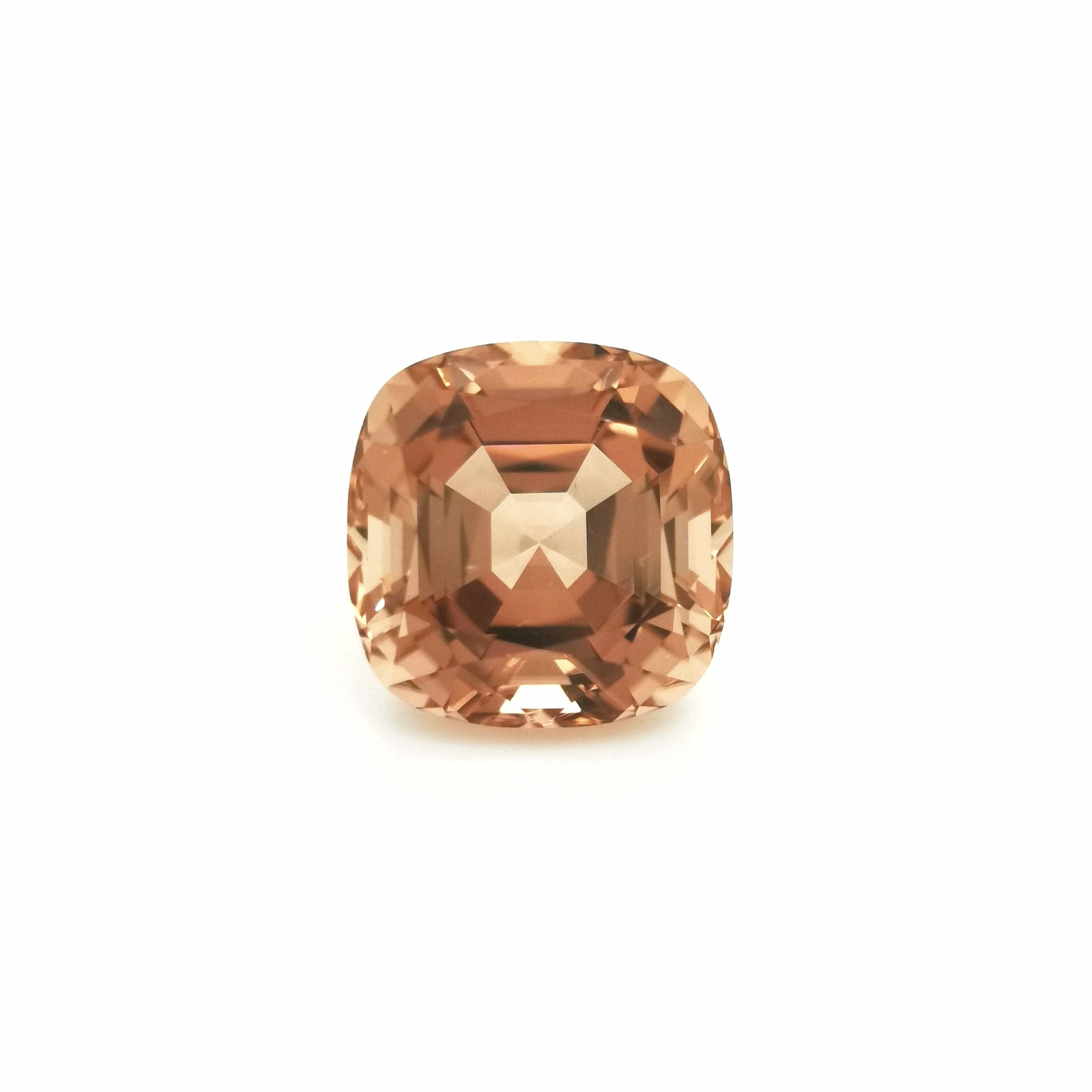 Peach Tourmaline 4.08ct Cushion