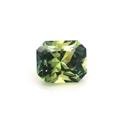 Green Sapphire 0.94ct Radiant