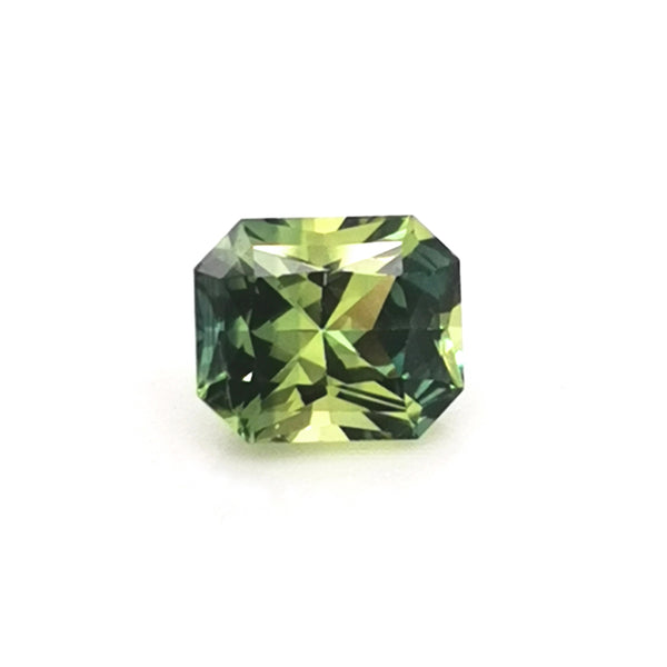 Green Sapphire 0.94ct Radiant