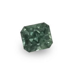 Green Sapphire 0.97ct Radiant