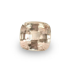 Peach Sapphire 3.02ct Cushion