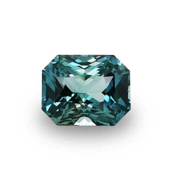 Green Sapphire 3.30ct Radiant