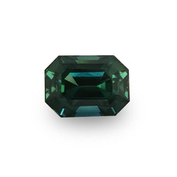 Green Sapphire 1.75ct Emerald Cut