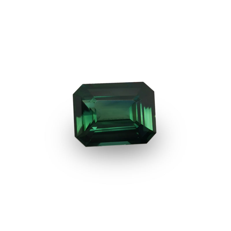 Green Sapphire 1.60ct Emerald Cut